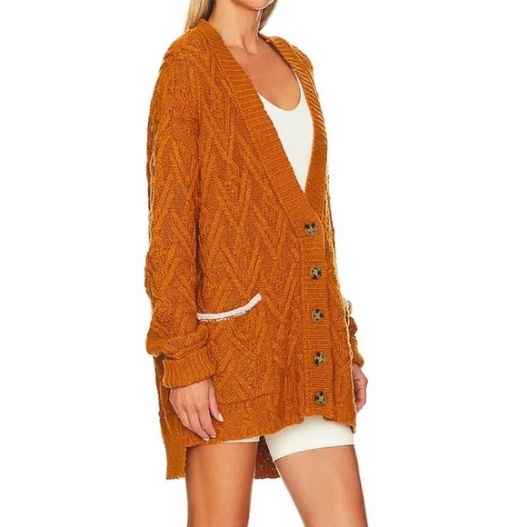 NEW Free People Montana Cable Cardigan - Picture 8 of 15
